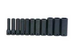 11-PIECE 1/2” DRIVE DEEP 6 POINT IMPACT SOCKET SET